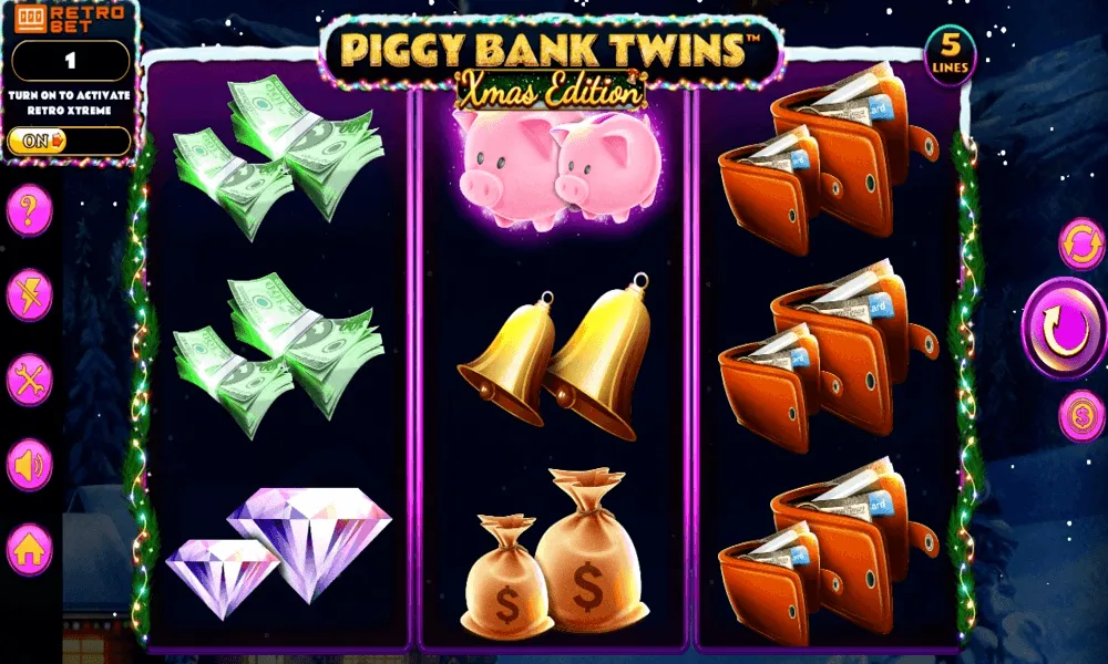 Piggy Bank Twins Xmas Slot