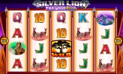 Silver Lion Feature Ball Slot