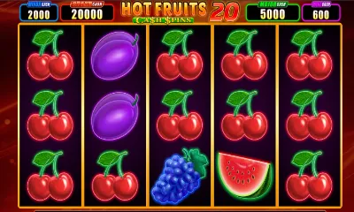 Hot Fruits 20 Cash Spins Slot